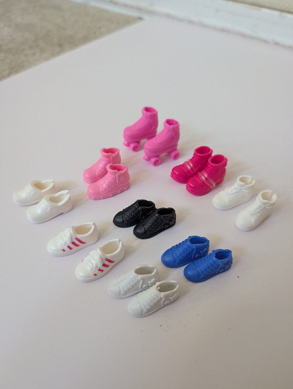 Lot Of 9 Pairs Fashion Doll Shoes Multicolor Assorted Styles For Barbie Dolls
